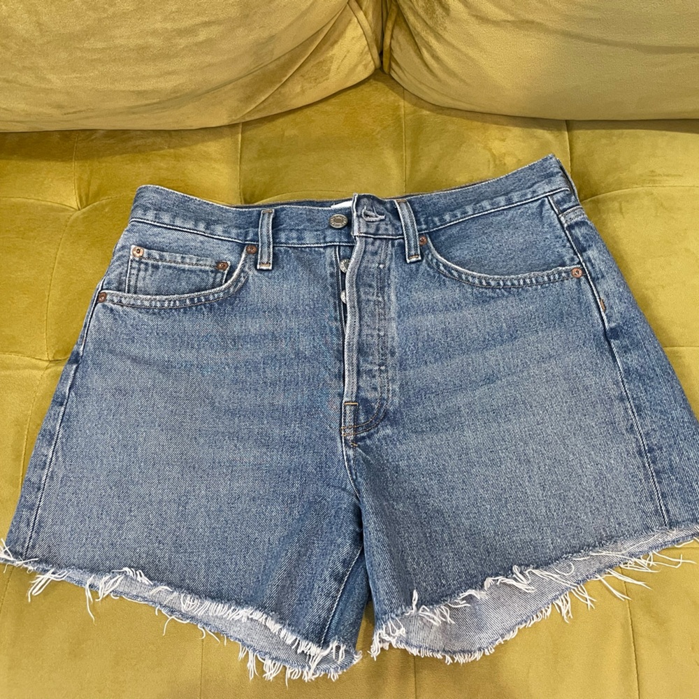 Agolde Parker long shorts Skywave - Picture 4 of 5